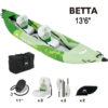 Aqua Marina Betta 412 13'6" Inflatable Kayak Package 2022